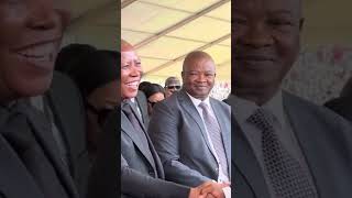 President Cyril Ramaphosa Greeting Julius Malema at King Mongusuthu funeral #studenttv #culture