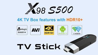 X98 S500 Cheapest High Performance Android 11 TV Stick