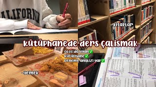 Lgs Ders Çalışma Günlüğüm 📚 Kütüphanede Çalışmak! 👩‍💻💗