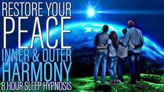 Restore Peace - Inner & Outer Harmony Sleep Hypnosis Dark Screen
