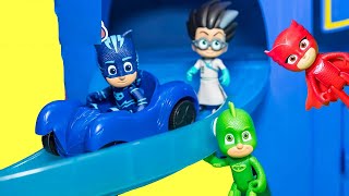 Unboxing New PJ Masks Headquarters with Catboy