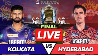 Live SRH vs KKR IPL 2024 Final Match | Hyderabad vs Kolkata Live Match | IPL Live Score & Commentary