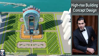 High Rise Building 3D Rendering || Building 3D Concept Design || Building V-ray Rendering