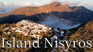 Island Nisyros, Greece - by drone [4K]. #volcano