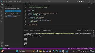 COUNTDOWN TIMER PROGRAM IN PYTHON | ASMR PROGRAMMING | NO ALKING