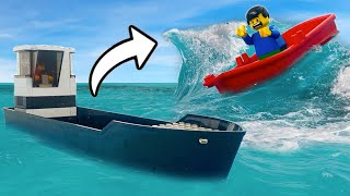 I Tested Lego Boats vs Tsunami Waves