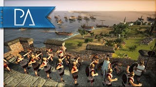 PERSIA'S INVASION OF SPARTA! BEACH LANDING! - Total War: Rome 2