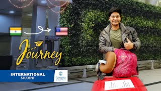 INDIA to USA my first international journey ✈️| Student Travel Vlog | తెలుగు | masters in US | QATAR