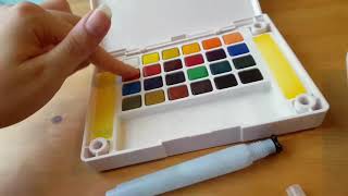 ✅  How To Use Sakura Color Products Koi Water Colors Paint Review