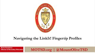 MOTSD - Navigating the LinkIt! Fingertip Profiles - Secondary Schools