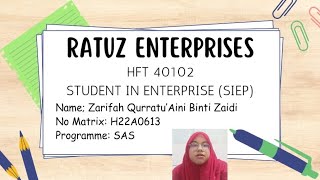 HFT 40102 STUDENTS IN ENTERPRISE (SIEP)