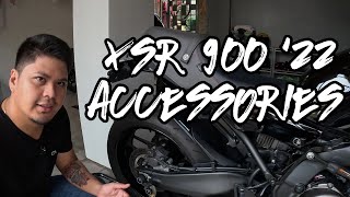 XSR 900 2022 FULL ACCESSORIES/MODS (SLIDERS, EXHAUST, TAIL TIDY, HANDLEBAR, AUXILLIARY LIGHTS, BAG)