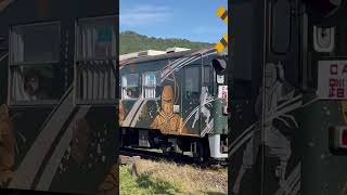 信楽高原鉄道 SHINOBI-TRAIN 信楽行き列車の様子です。Shigaraki Kohgen Railway