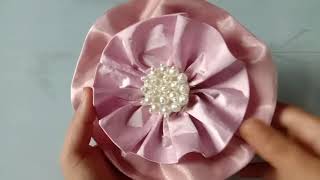 নতুন ডিজাইনের কাপড়ের ফুল তৈরি//how to make fabric flower/diy flower