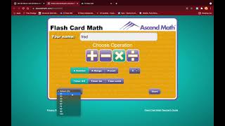 Ascend Math Tutorial