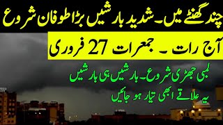 More Rain ☔ tonight Hails and thunderstorms expected| All cities names| Pakistan Weather Report