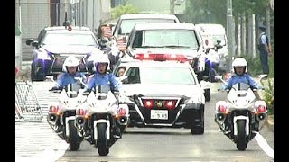 トランプ大統領！車列VIP白バイ西部警察軍団！President Trump state car NEW Beast G20 summit in Osaka Japan