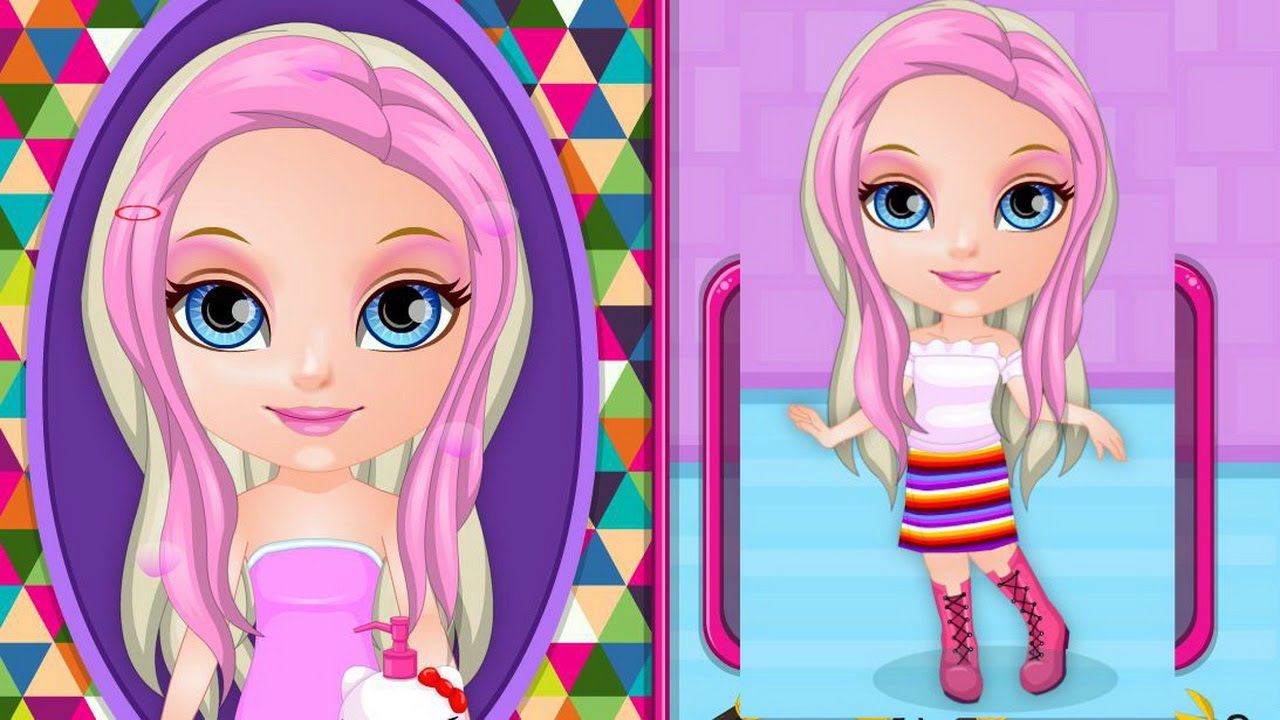 Newest Baby Barbie Crazy Haircuts Gameplay-Baby Barbie Games-Hair Care ...