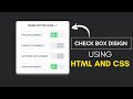 how to create checkbox using html and css || Pure CSS Animated Checkbox Design | html css new design