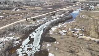 Drone Footage Peguis First Nation - April 7, 2024