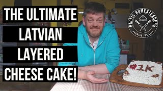 Amazing Latvian Layered Selga Biscuit Cheese Cake Torte | How To