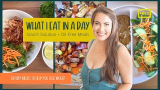 50 50 Plate Ideas, Easy Weight Loss Meals, Oil Free Meals, What I Eat In A Day on Starch Solution