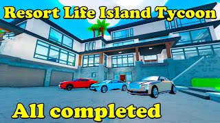 Resort Life Island Tycoon All completed Roblox Tycoon