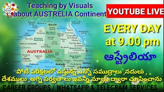 AUSTRALIA CONTINENT #ఆస్ట్రేలియా ఖండం #Pointing of Map