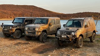 Тест лебёдки 6000lb на Suzuki Jimny jb64