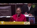EFF MP Naledi Chirwa debates the NHI in Parliament. Tuesday, 13 June 2023.