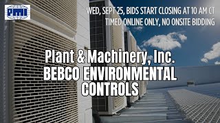 Bebco Environmental Controls auction, 09/25/2024