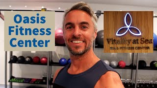 Cruise Ship Fitness Center & Gym Tour with Vitality Café! | Royal Caribbean Oasis of the Seas