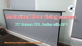 Motorized floor rising screen XY Screen EDL83 with GF1 : Overview.