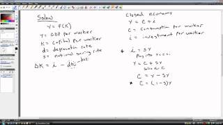 Solow Growth Model: A Numerical Example