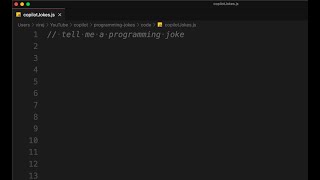 Github copilot tells a programming joke