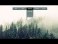 Navigation bar with dropdown menu animation