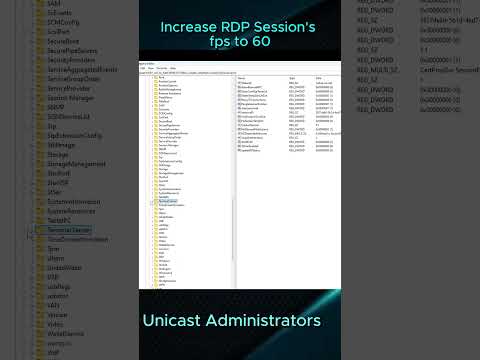 Increase your RDP Remote Desktop FPS sessions to 60!