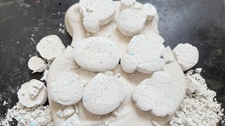 White soft and squeaky reforms 🤍| Cornstarch and sand mix 🤍 |Asmr | oddlysatisfying #1162