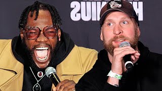 DEONTAY WILDER VS ROBERT HELENIUS FULL FINAL PRESS CONFERENCE & FACE OFF VIDEO