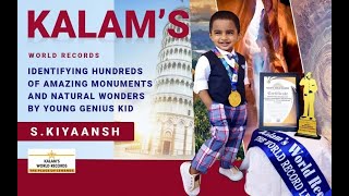 Identifying Hundreds of Amazing Monuments and Natural Wonders by Young Genius Kid | Kiyaansh