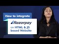 Razorpay Payment Gateway Integration in HTML & JS Websites