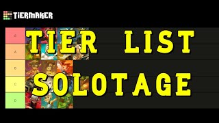 [DOFUS] TIER LIST SOLOTAGE l MEJOR PERSONAJES PARA SOLOTAGES