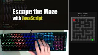 Build a Maze Game with JavaScript – Escape the Maze (No Talking, ASMR Coding)