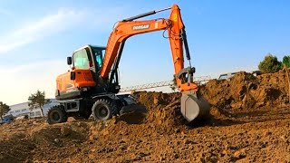 The first perspective will show you how the excavator flattens the melon land! Flat as new!