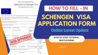 How to Fill in Schengen Visa Application Form! Update 2022 (Tourist,Visit,Fiance)#schengenvisa#visa