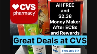 CVS all FREE and $2.38 Money Maker. Easy digital order for Store Pickup. Newbie Friendly. Thru 7/6