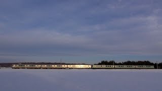 （HD）札沼線　冬の朝に