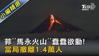 菲「馬永火山」蠢蠢欲動! 當局撤離1.4萬人｜TVBS新聞 @TVBSNEWS02