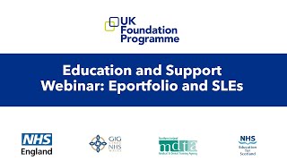 UKFP 2023 Education and Support Webinar: Understanding your e-portfolio and SLEs