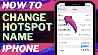 iOS 17: How to Change Hotspot Name on iPhone